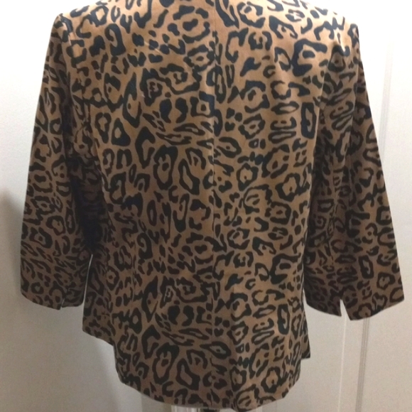 Linea by LouisDell'Olia, Animal print Jacket/Blazer Sz Med - Picture 2 of 6